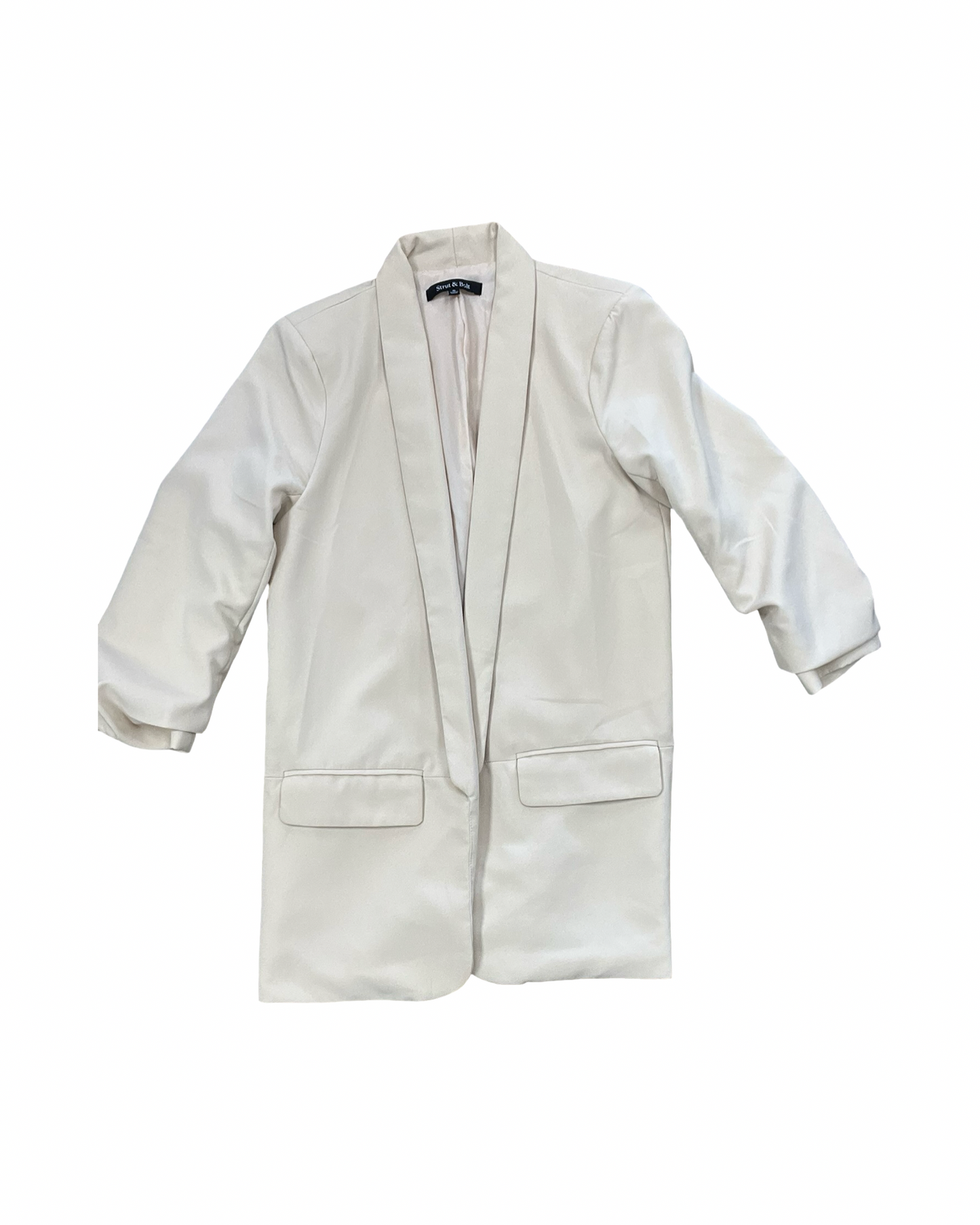 Blazer By Strut & Bolt In Cream, Size:S