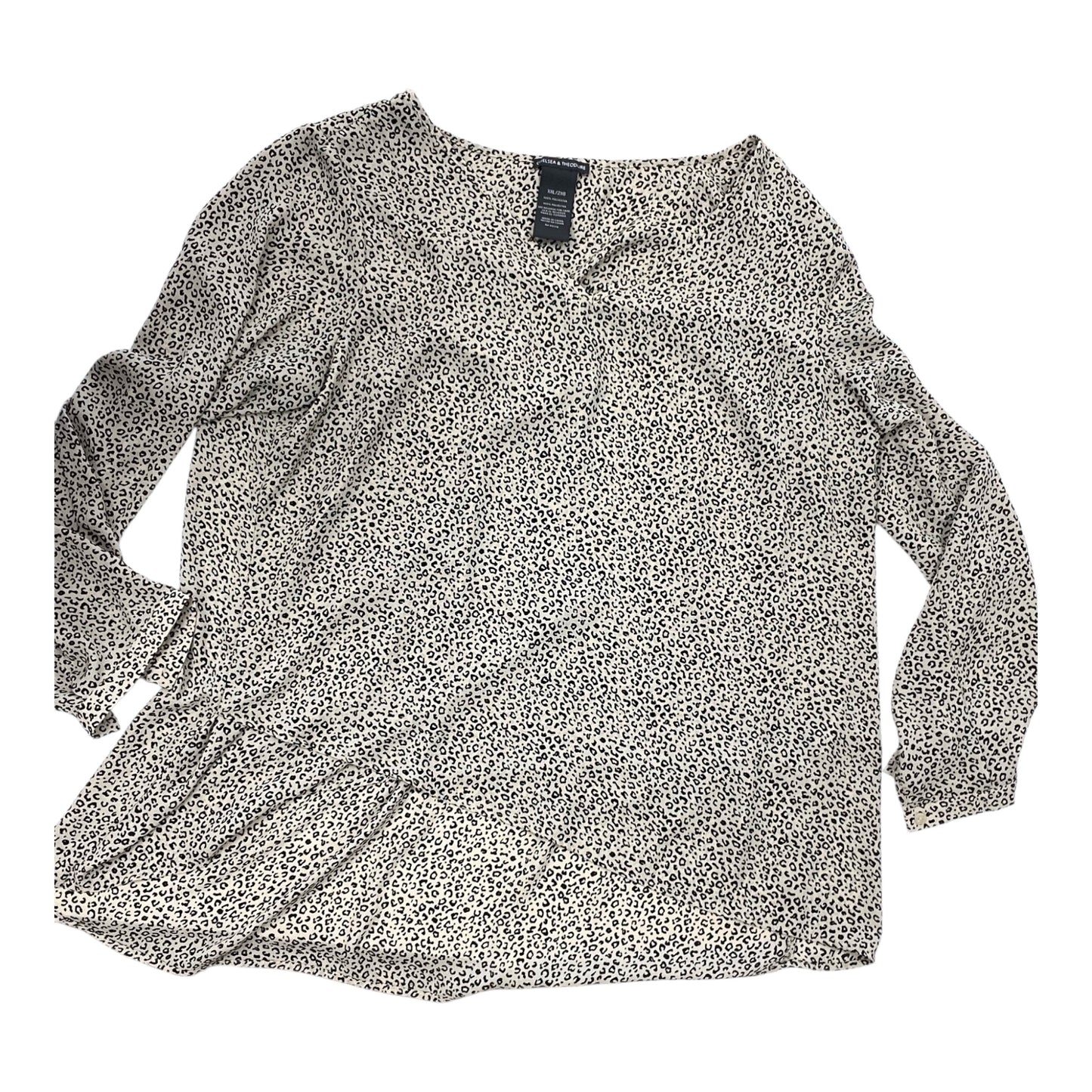 Top Ls By Chelsea And Theodore In Animal Print, Size:1X