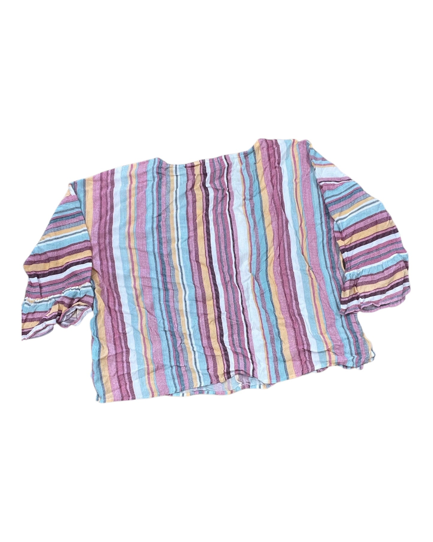 Top 3/4 Sleeve By Coco And Carmen In Pink, Size:L