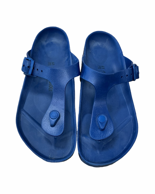Sandals Flats By Birkenstock In Blue, Size:10.5