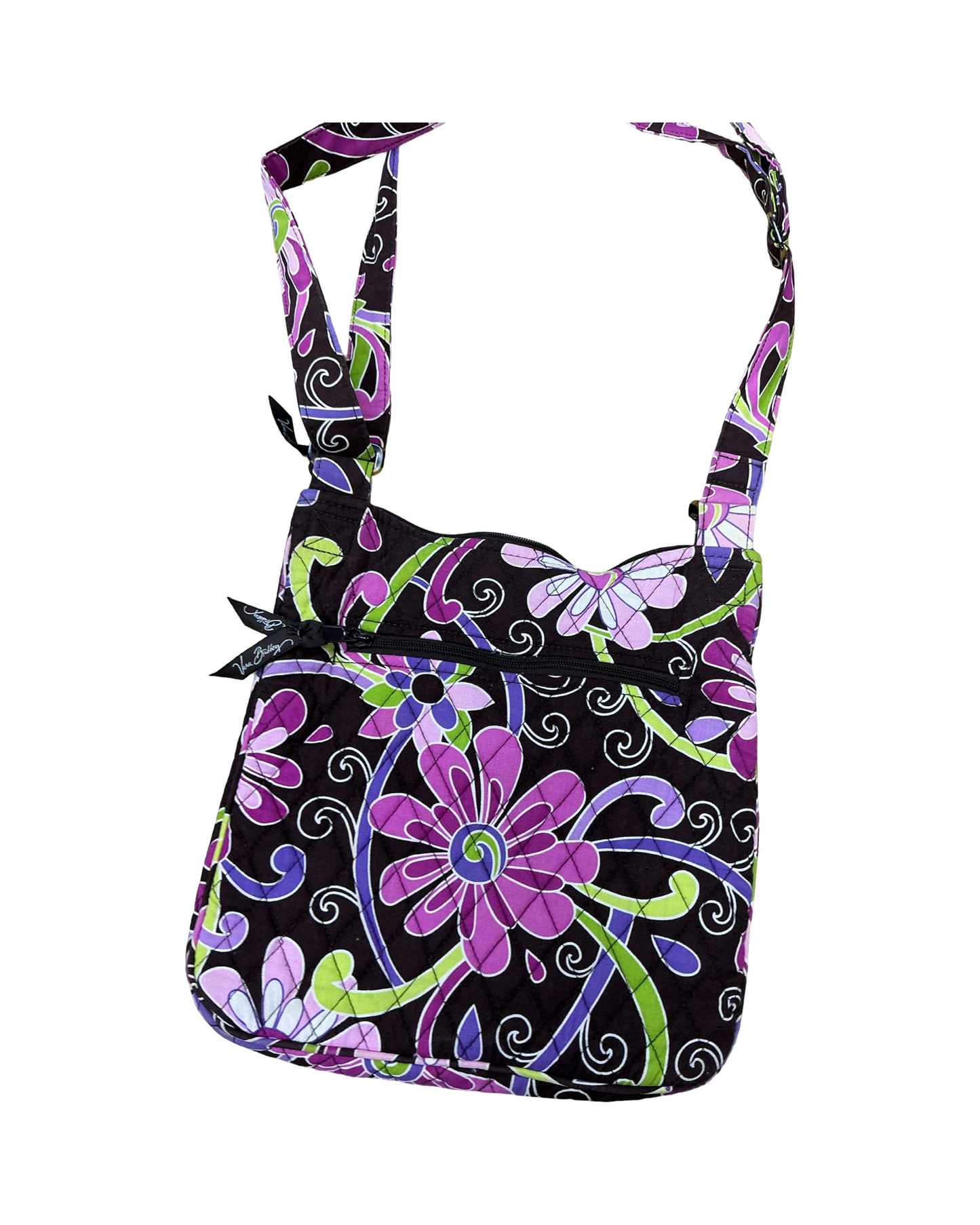 Crossbody By Vera Bradley In Brown & Pink, Size:Medium