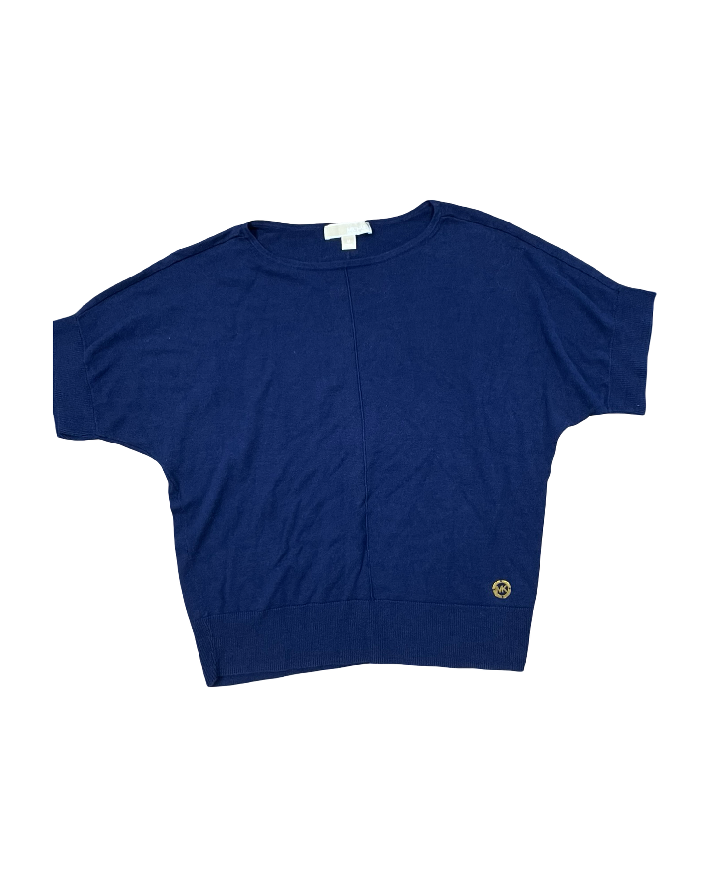 Top Ss By Michael By Michael Kors In Blue, Size:M