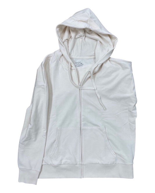 Sweatshirt Hoodie By Time And Tru In Cream, Size:Xl