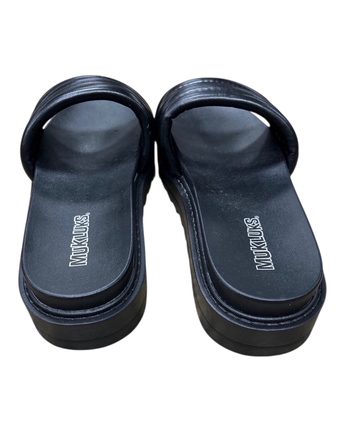 Sandals Flats By Muk Luks In Black, Size:9