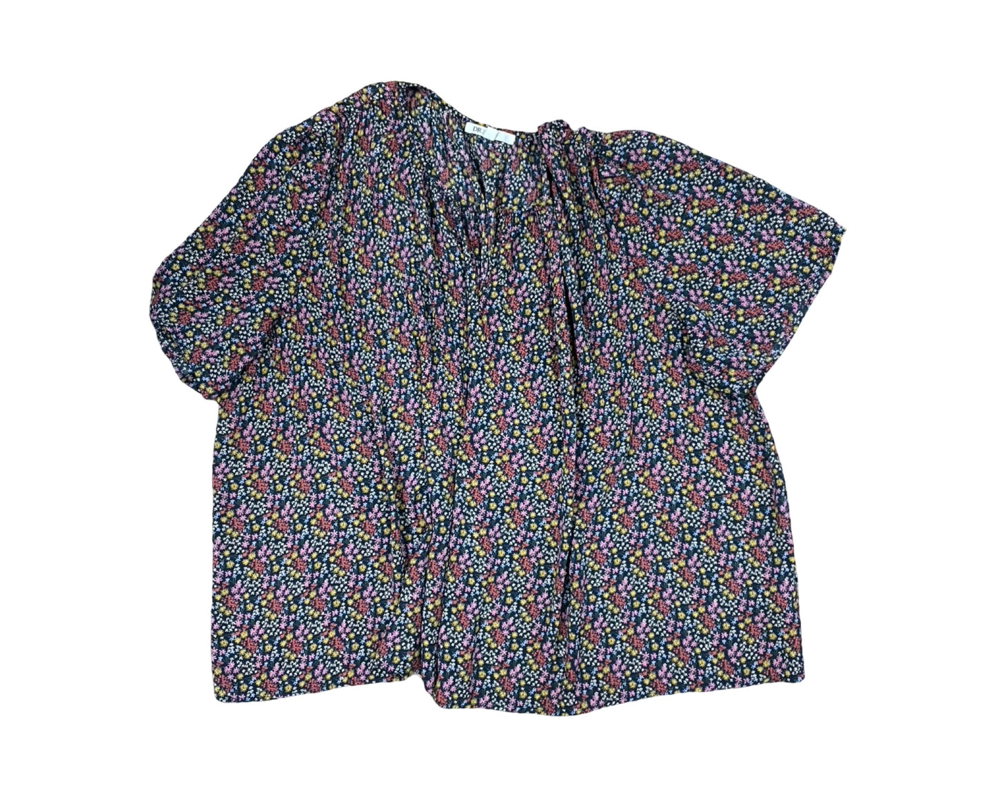 Top 3/4 Sleeve By Dr2 In Blue, Size:Xl