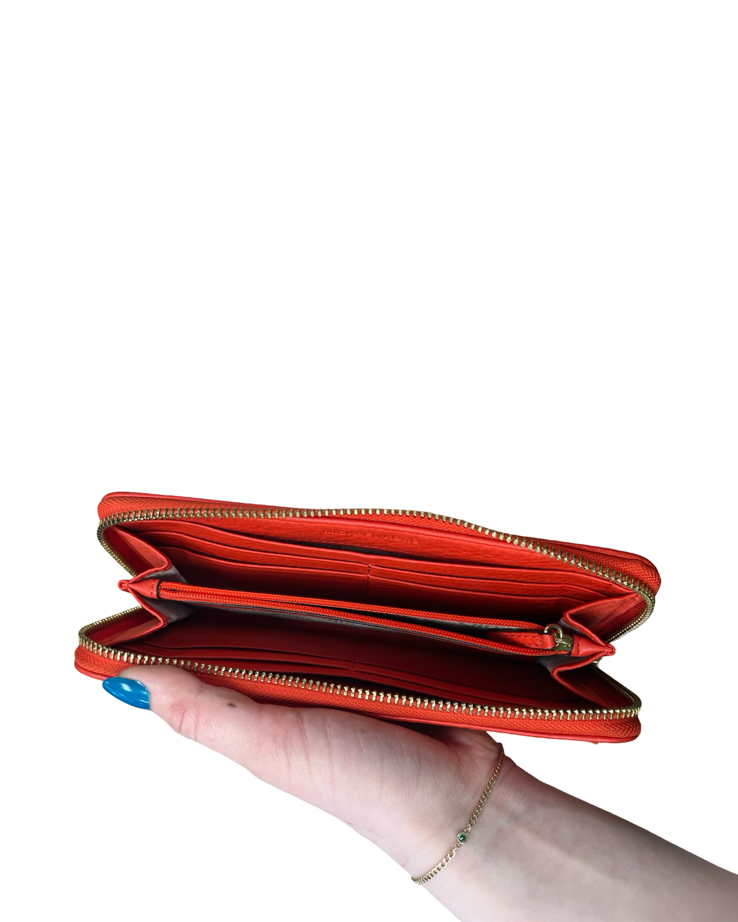 Wallet Designer By Michael Kors In Red, Size:Medium