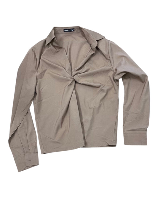 Top Ls By Shein In Brown, Size:M