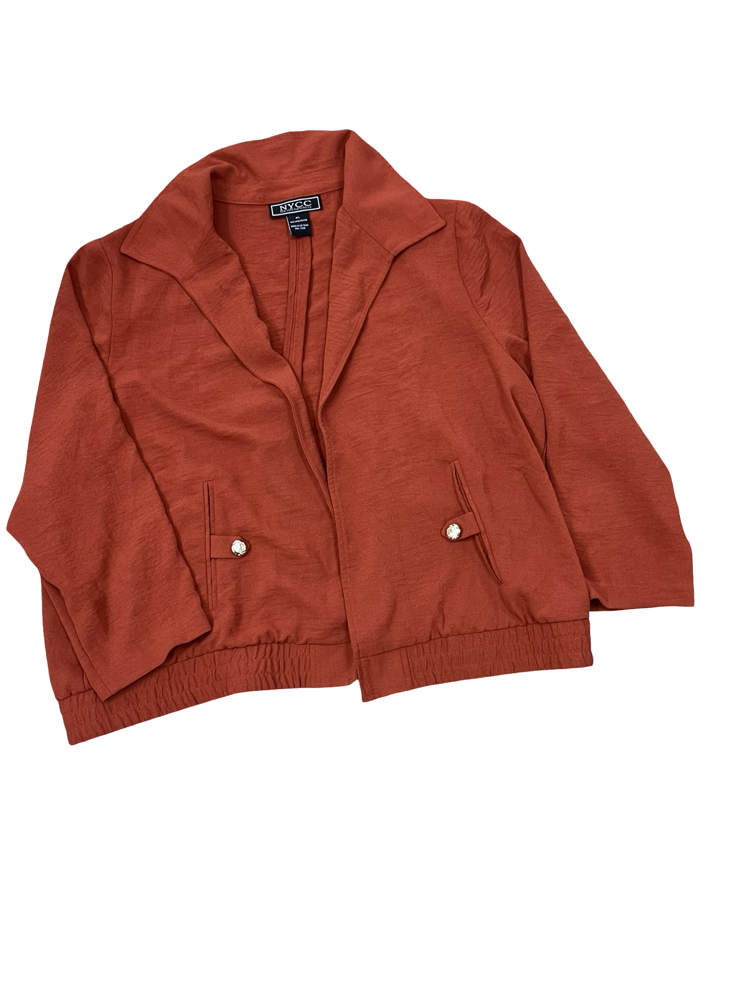 Cardigan By Nycc In Orange, Size:Xl