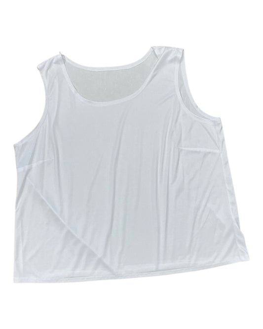 Top Sleeveless Basic By Clothes Mentor In White, Size:Xl
