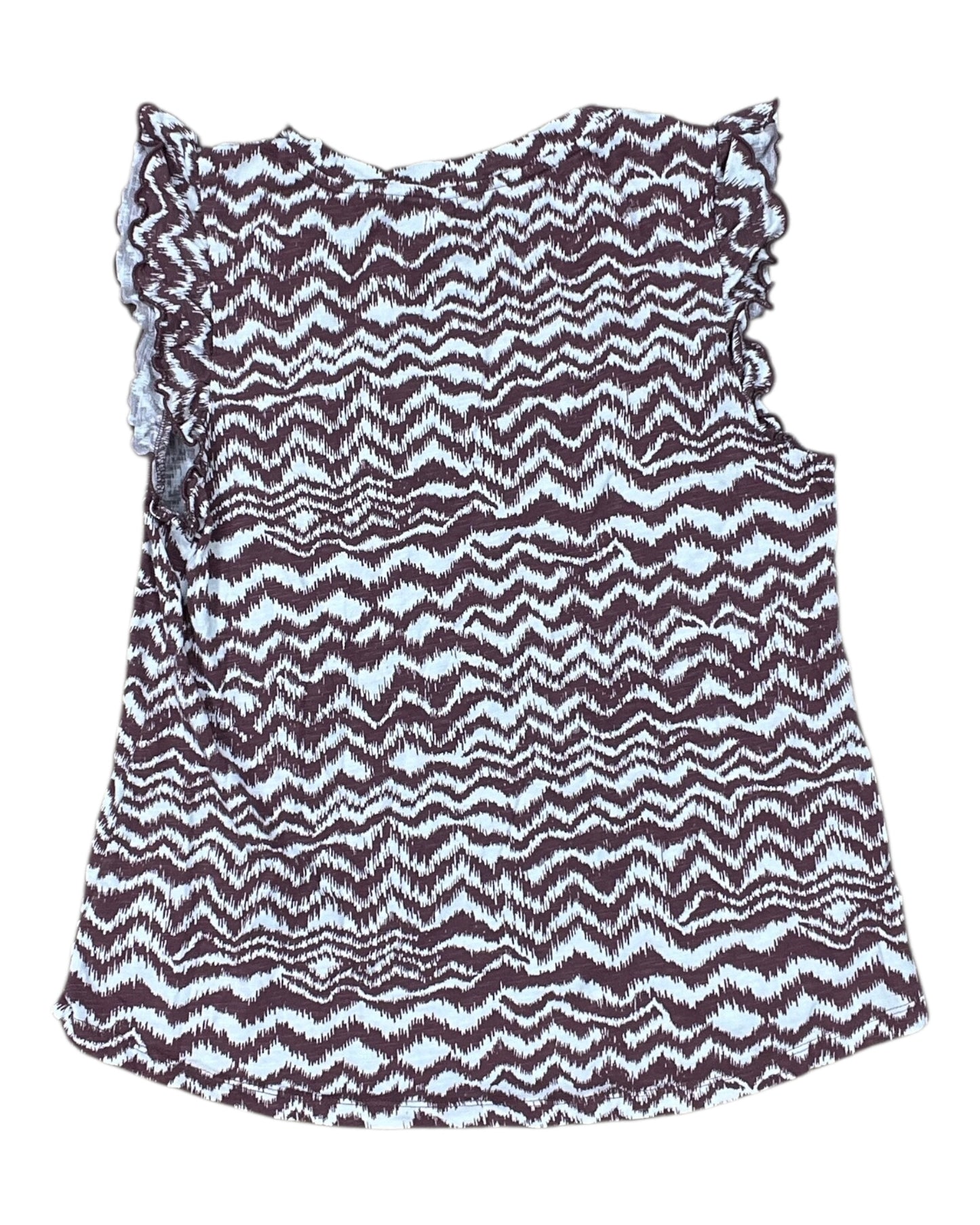 Top Sleeveless By Maurices In Pink & White, Size:M