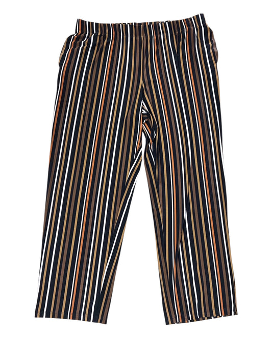 Pants Dress By Susan Graver In Black & Brown, Size:1X