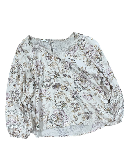 Top 3/4 Sleeve By Maurices In Cream, Size:L