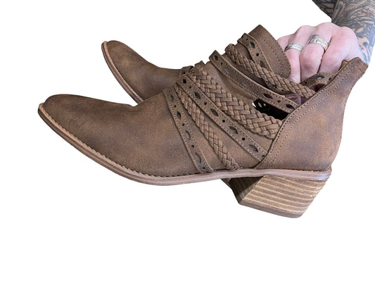 Shoes Heels Block By Fergie In Brown, Size:8.5