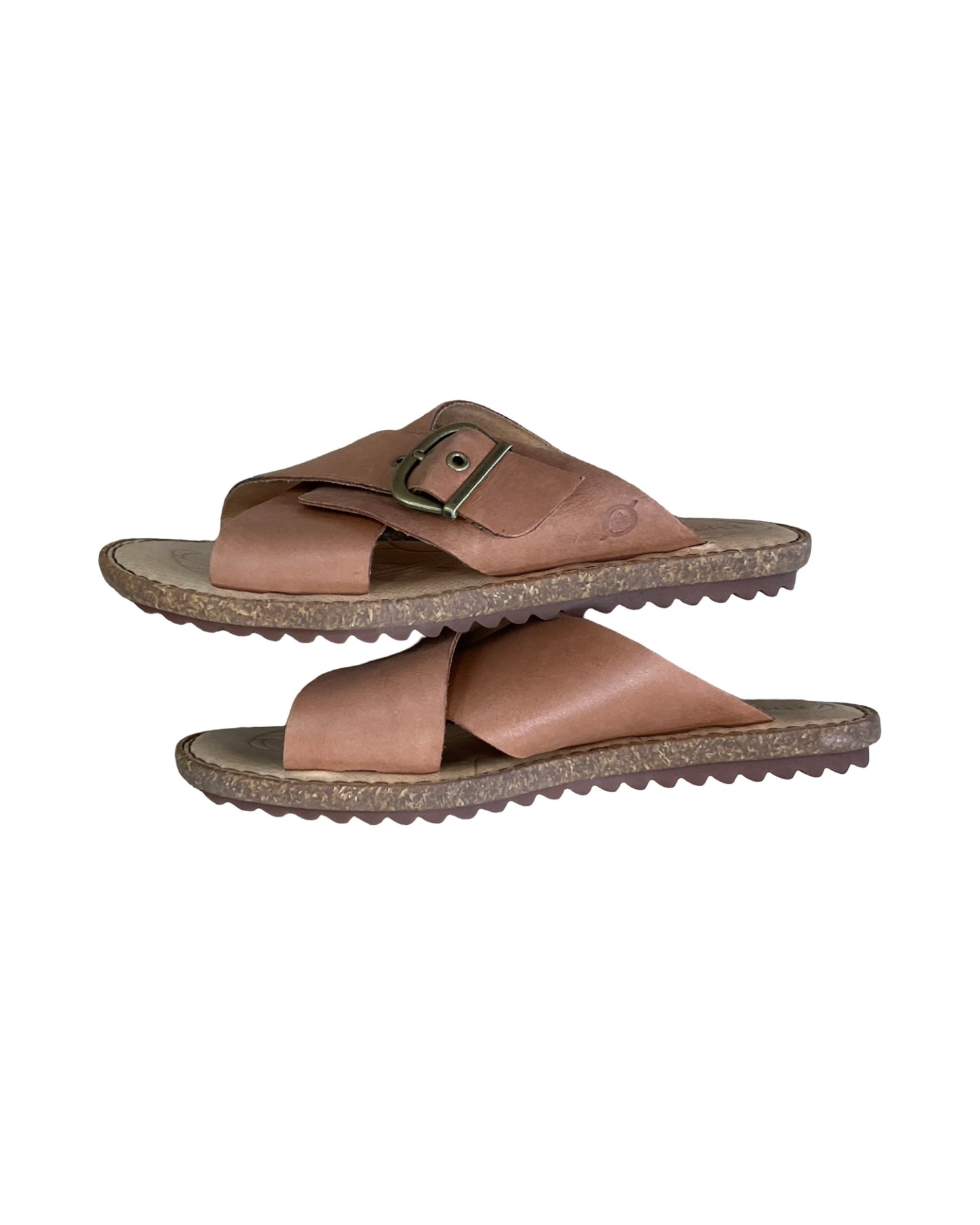Sandals Flats By Born In Brown, Size:9