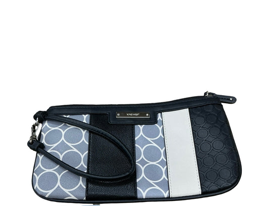 Clutch By Nine West In Black & Cream, Size:Medium