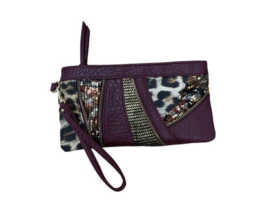 Makeup Bag By Clothes Mentor In Animal Print, Size:Medium