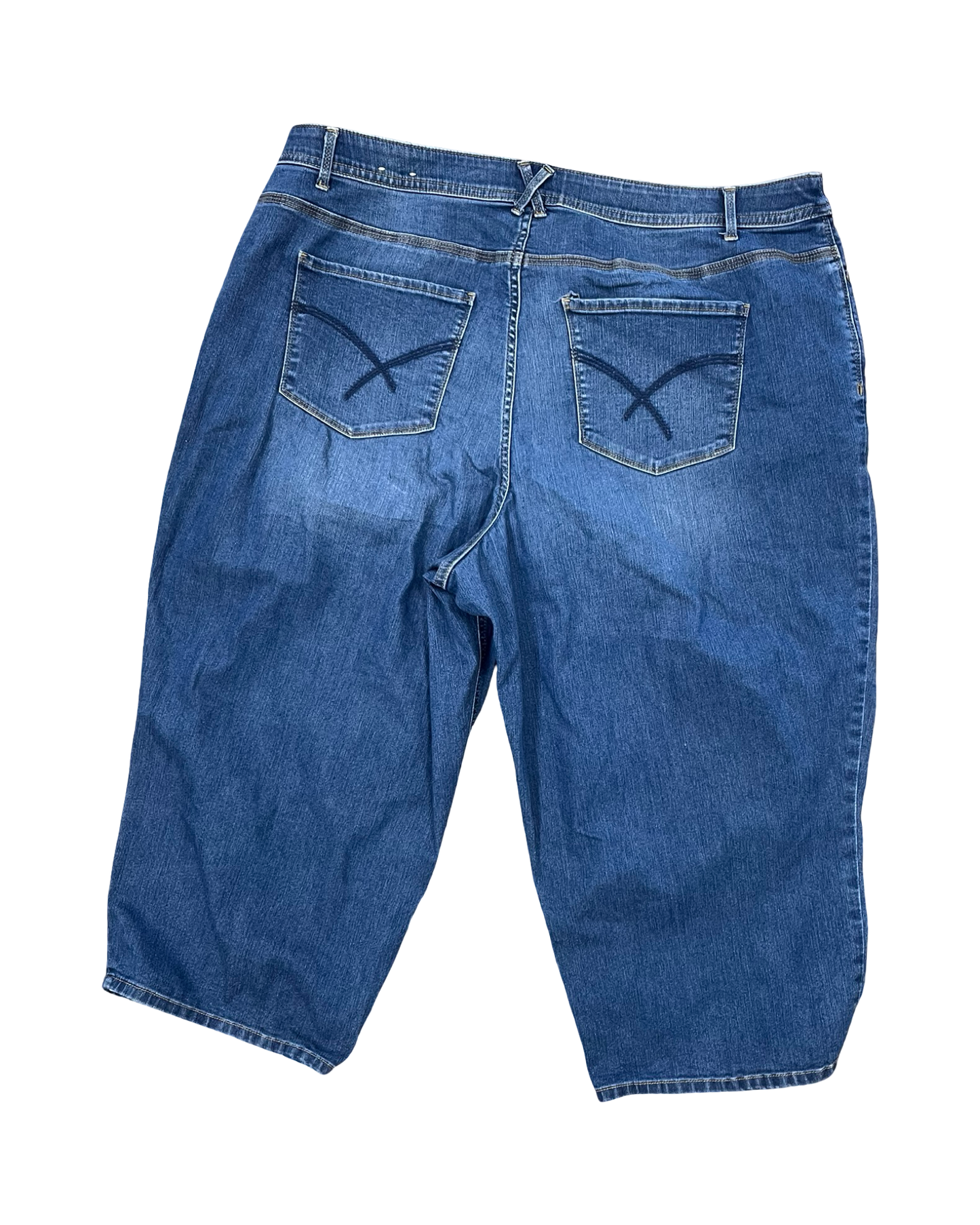 Jeans Cropped By Cj Banks In Blue Denim, Size:20