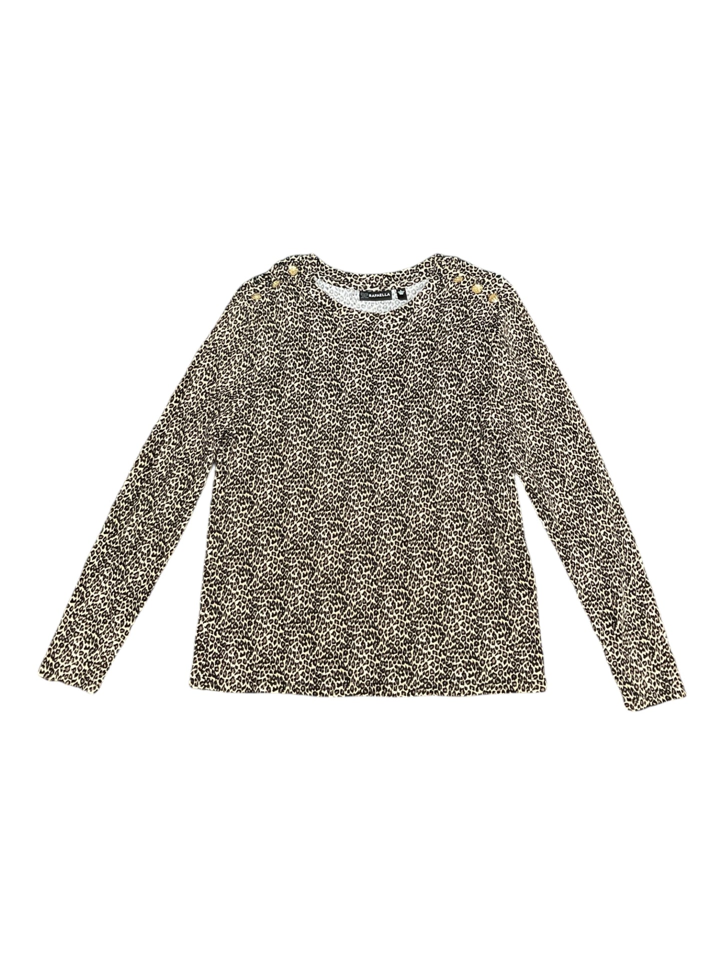 Top Ls By Rafaella In Animal Print, Size:L