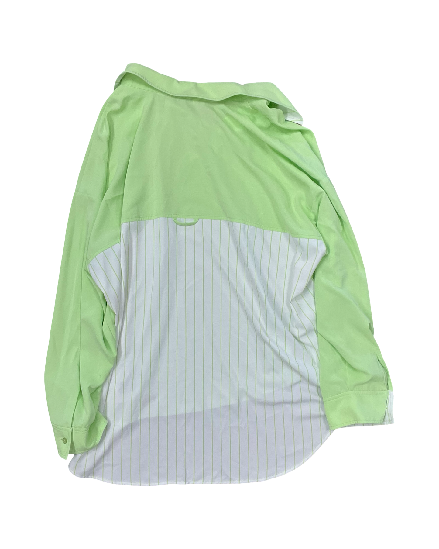 Blouse Ls By Peace Love World In Green, Size:2X