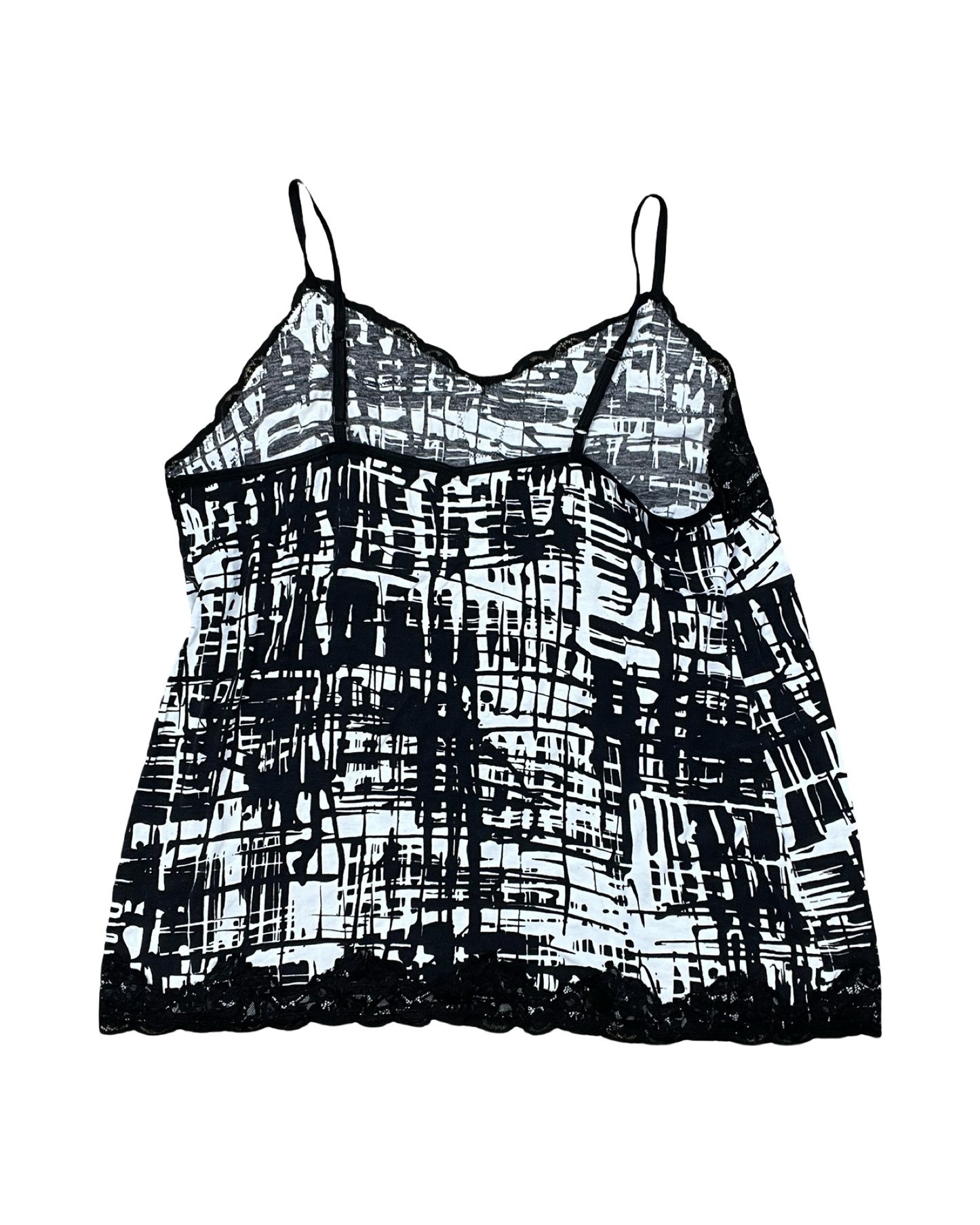 Top Sleeveless By Lane Bryant In Black & White, Size:3X
