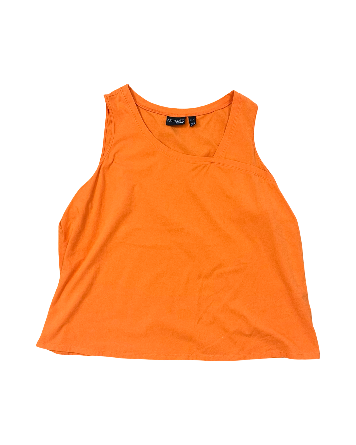 Tank Top By Attitude In Orange, Size:3X