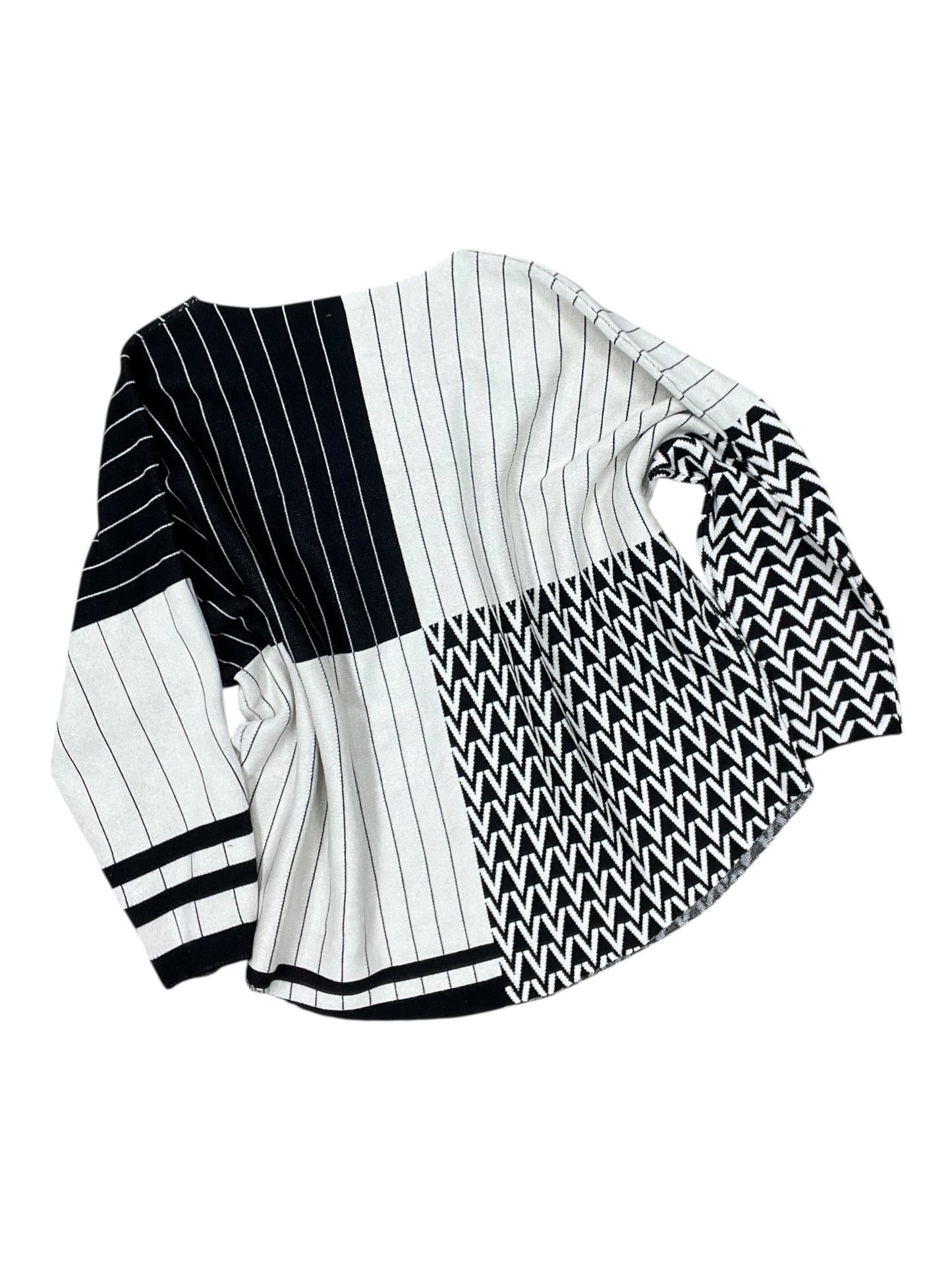 Sweater By Clothes Mentor In Black & Cream, Size:3X