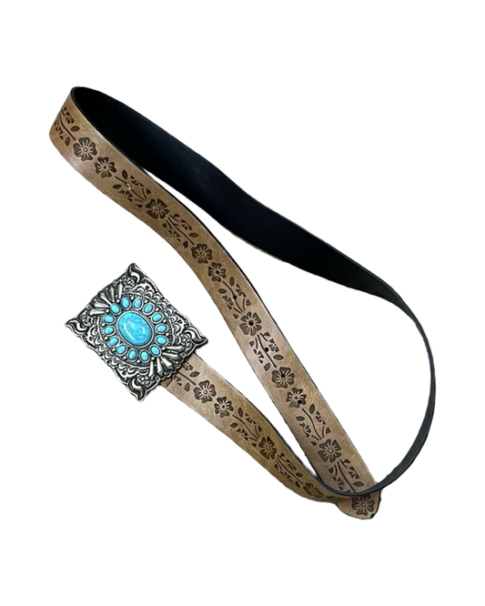 Belt By Clothes Mentor In Black & Tan