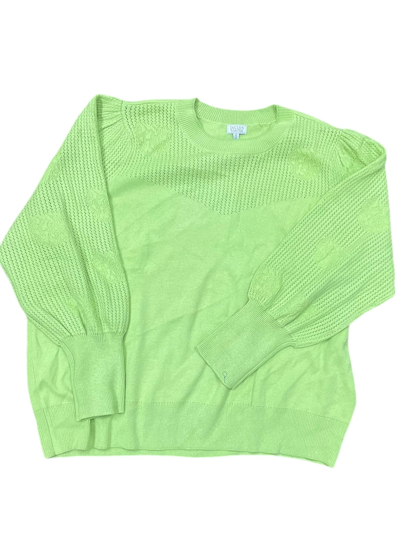 Sweater By Jaclyn Smith In Green, Size:3X