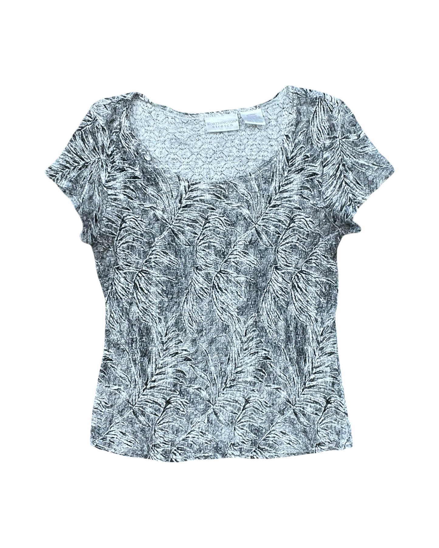 Top Ss By Worthington In Grey, Size:M