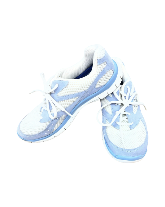 Shoes Sneakers By Dr Scholls In Blue & White, Size:7.5