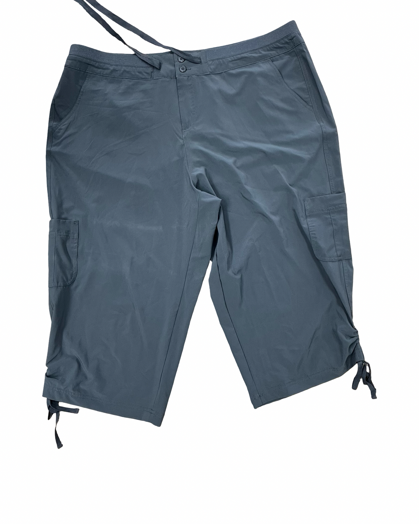 Athletic Capris By Clothes Mentor In Grey, Size:3X