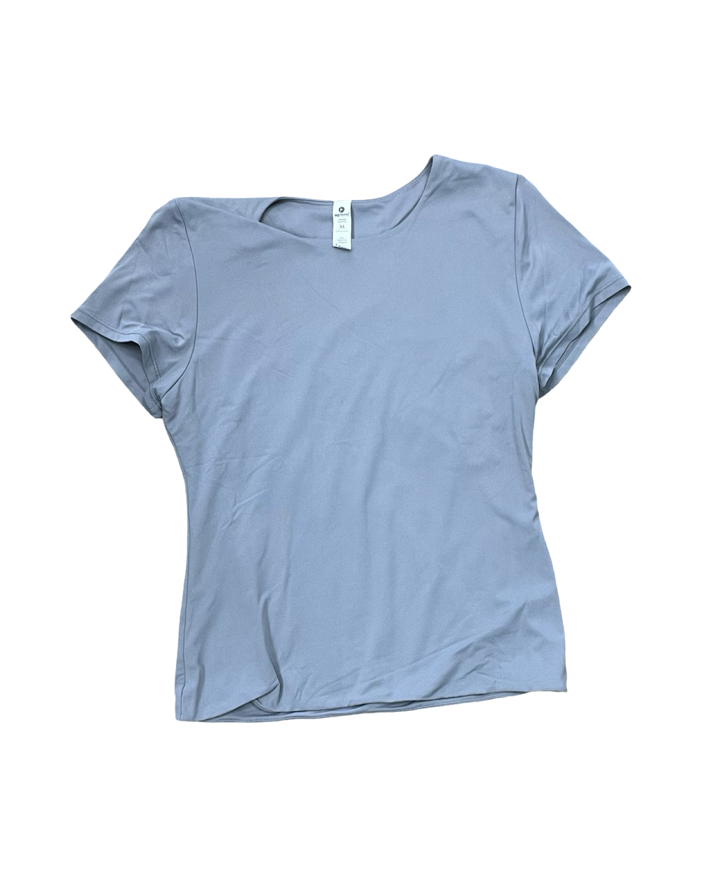 Athletic Top Ss By 90 Degrees By Reflex In Grey, Size:Xl