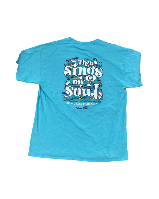 Top Ss By Clothes Mentor In Teal, Size:Xl