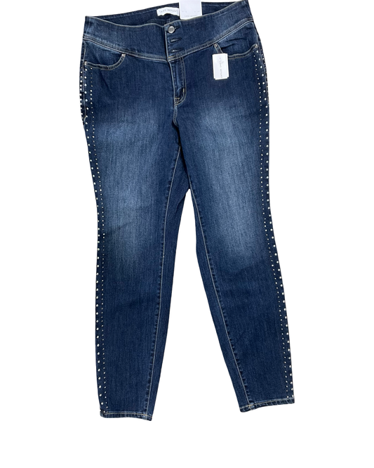 Jeans Jeggings By Lane Bryant In Blue Denim, Size:14