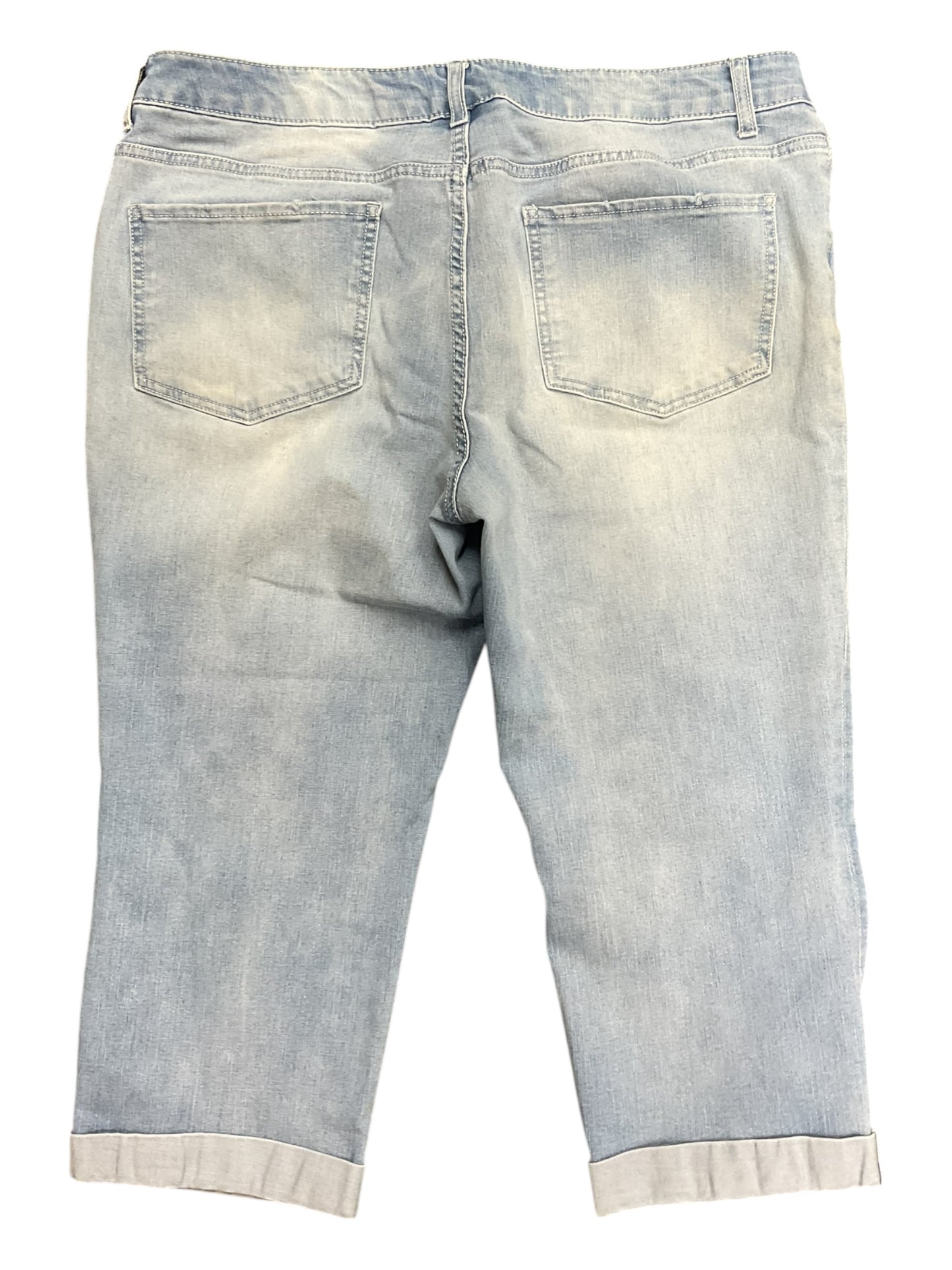 Capris By Time And Tru In Blue Denim, Size:16