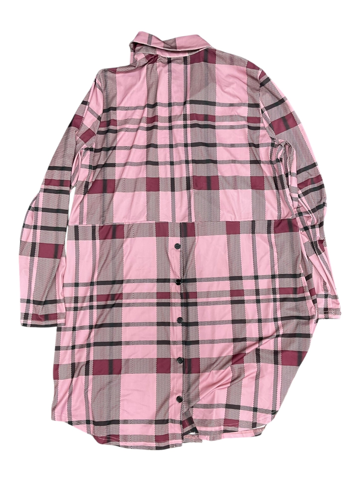 Dress Casual Midi By Lily In Pink, Size:2X