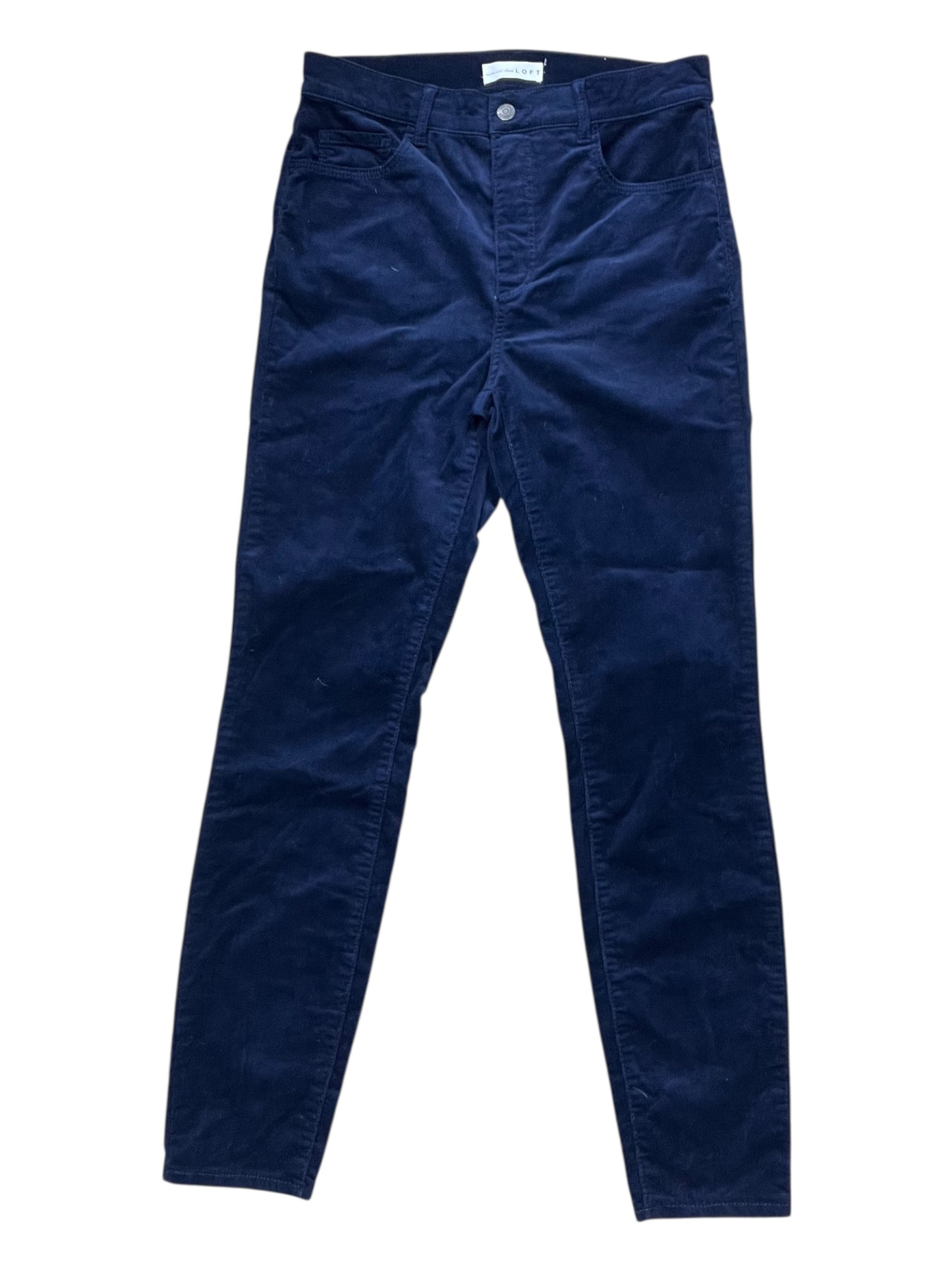Pants Corduroy By Loft In Navy, Size:4