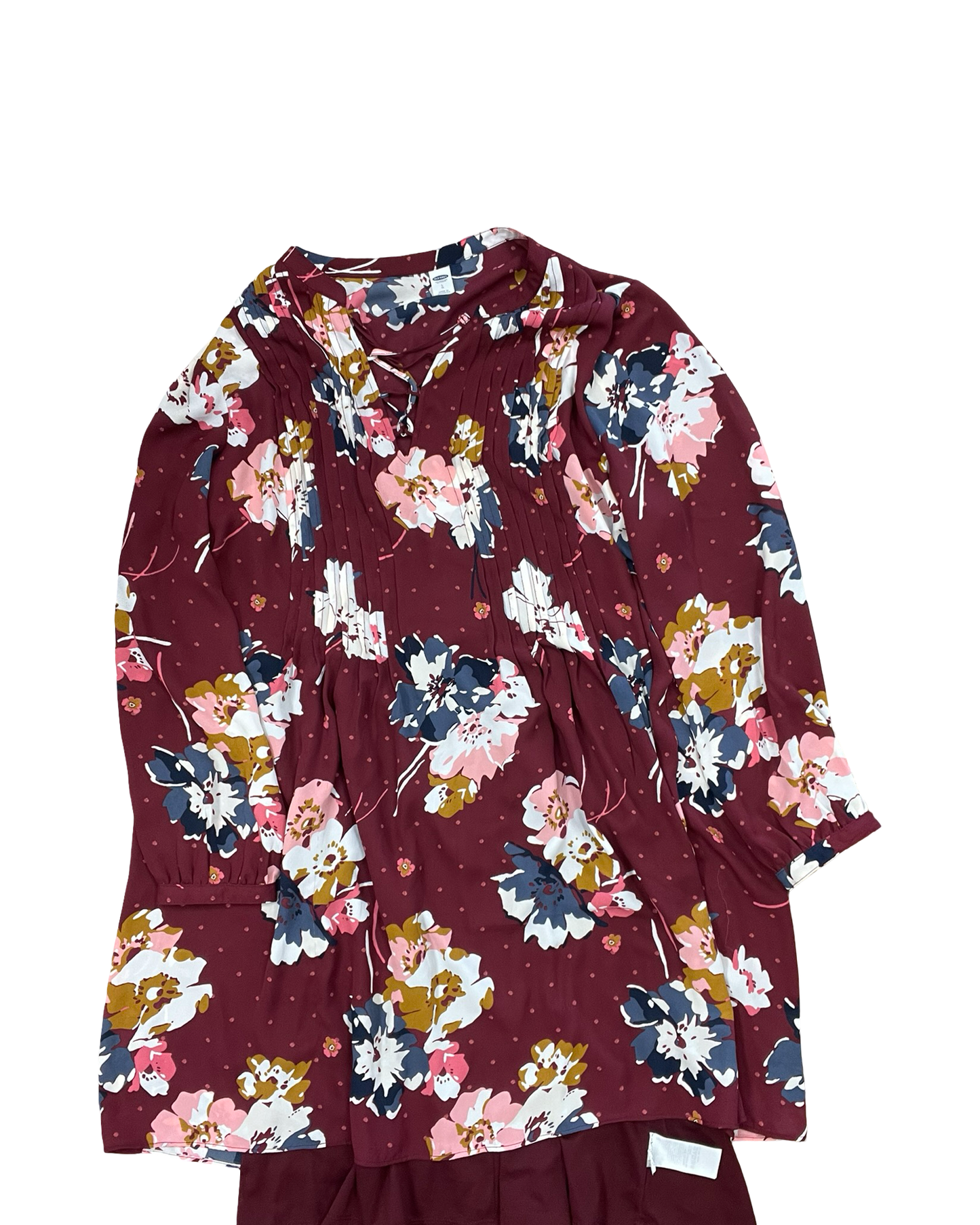 Dress Casual Midi By Old Navy In Maroon, Size:L