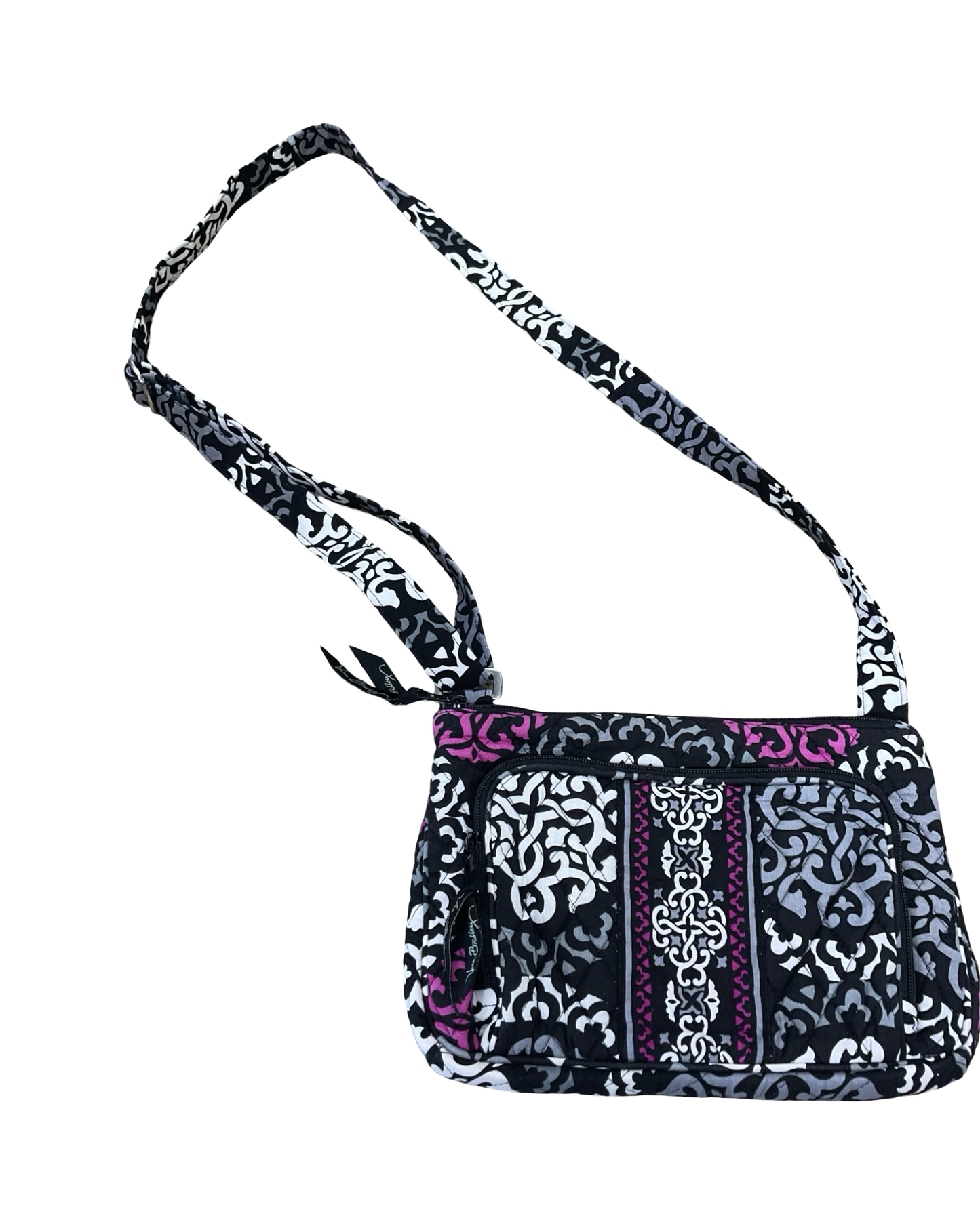 Crossbody By Vera Bradley In Black & White, Size:Small