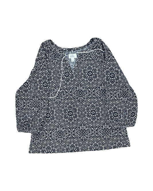 Top Ss By Croft And Barrow In Blue & White, Size:S
