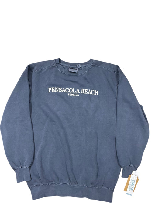 Sweatshirt Collar By Clothes Mentor In Blue, Size:M