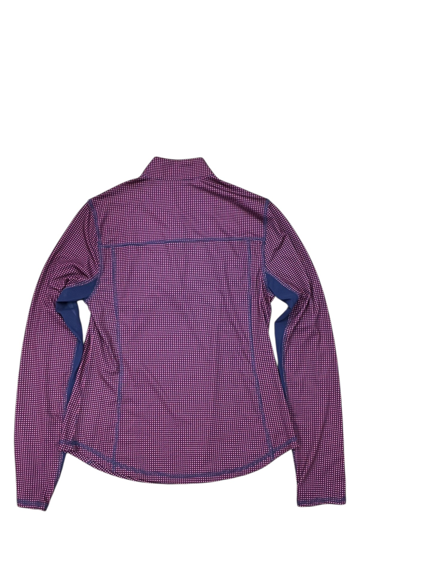 Athletic Top Ls Collar By Pga Tour In Blue & Red, Size:S