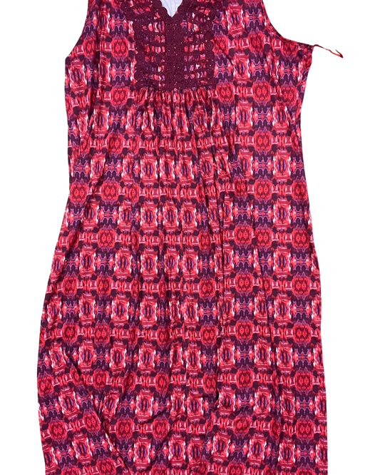 Dress Casual Maxi By Live And Let Live In Purple & Red, Size:3