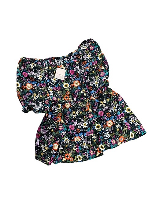 Top 3/4 Sleeve By Bloomchic In Floral Print, Size:Xl