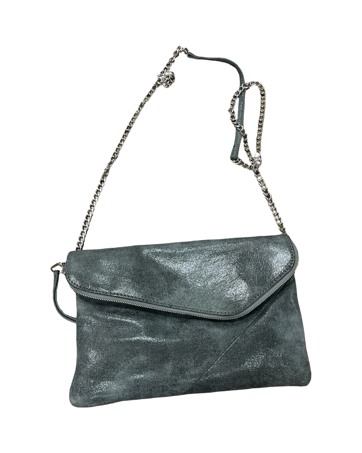 Crossbody Leather By Hobo Intl In Grey, Size:Medium