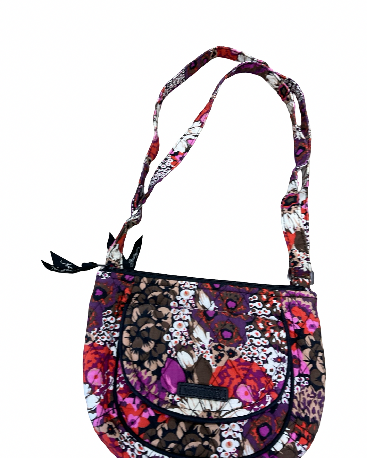 Crossbody By Vera Bradley In Brown & Pink, Size:Small