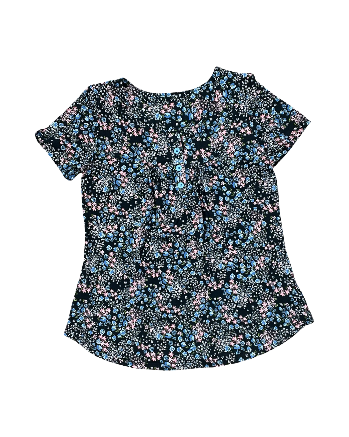 Top Ss By Clothes Mentor In Floral Print, Size:L