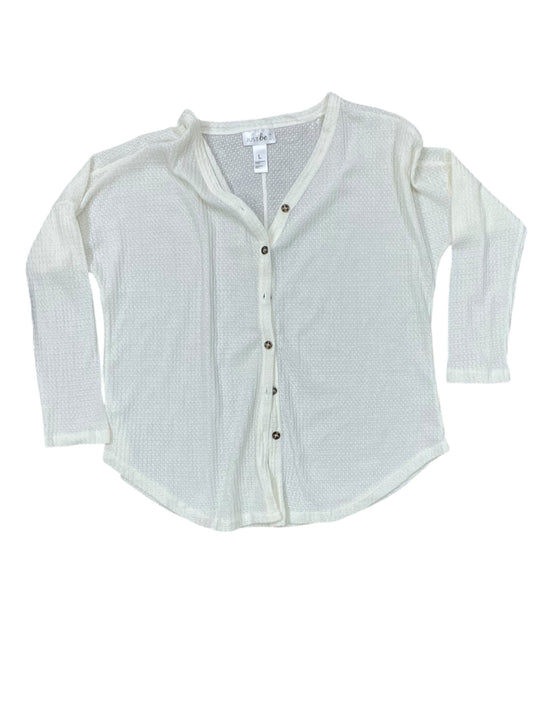 Cardigan By Just Be In Cream, Size:L