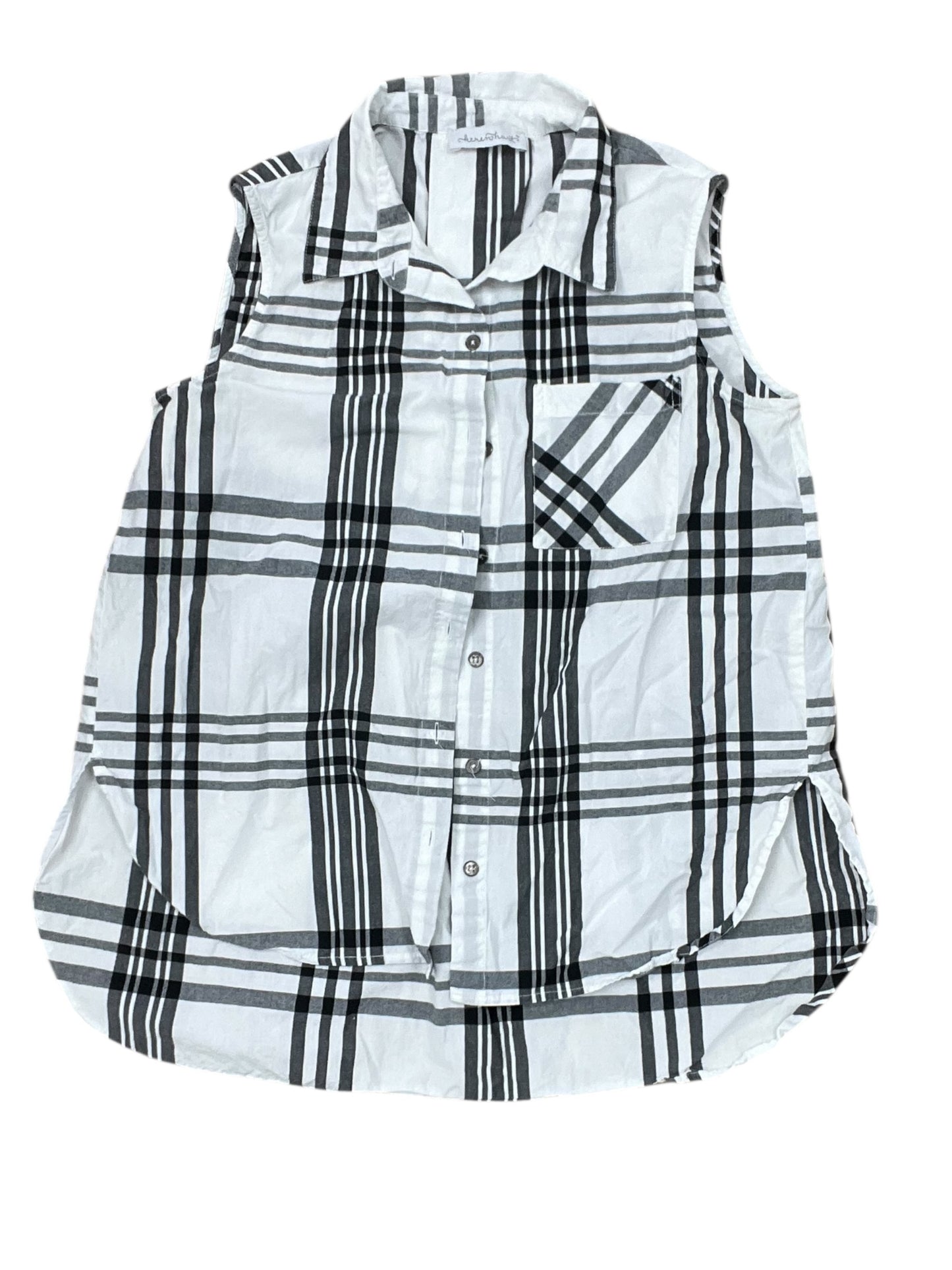 Blouse Sleeveless By Keren Hart In White, Size:L