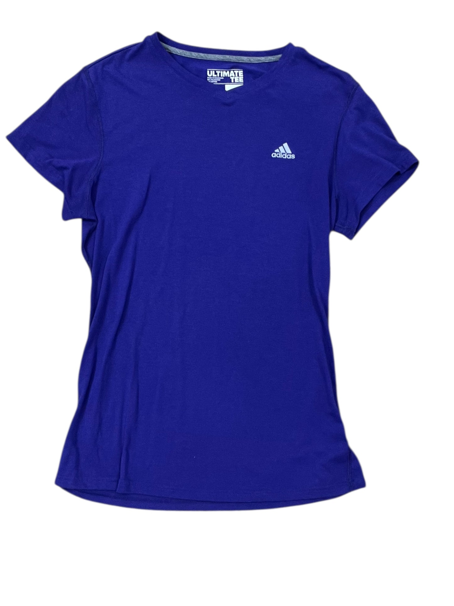 Athletic Top Ss By Adidas In Purple, Size:L